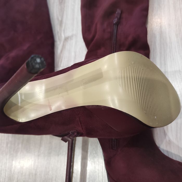 Długie kozaki muszkieterki 37