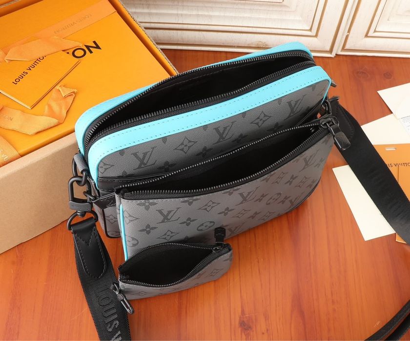 Bolsa Luis Vitton Trio Messenger Monogram Eclipse