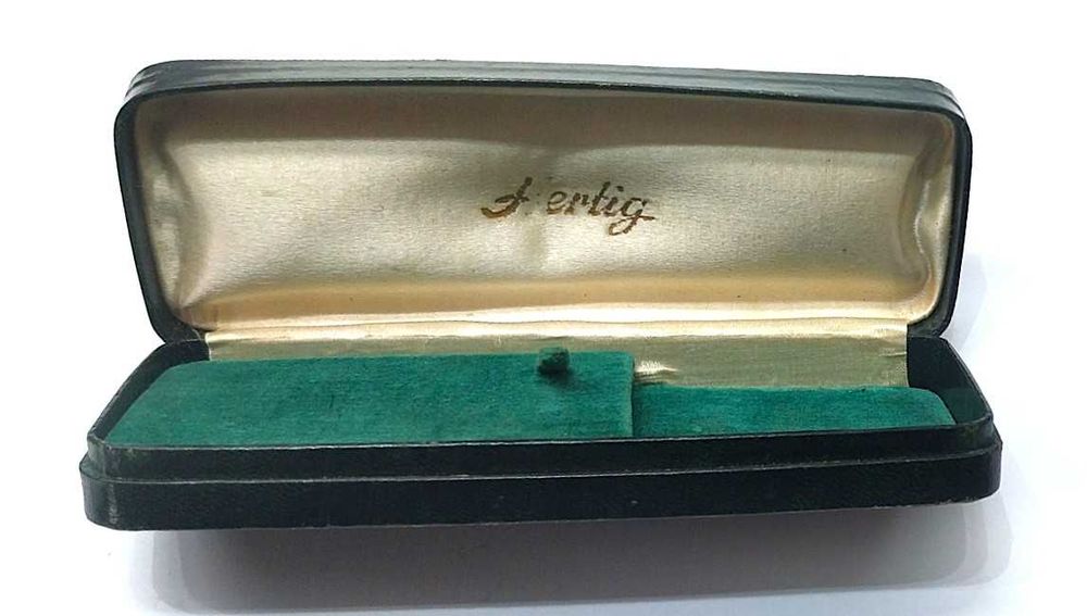 Hertig Certina Caixa / Estojo verde Antiga para Relógio de Pulso