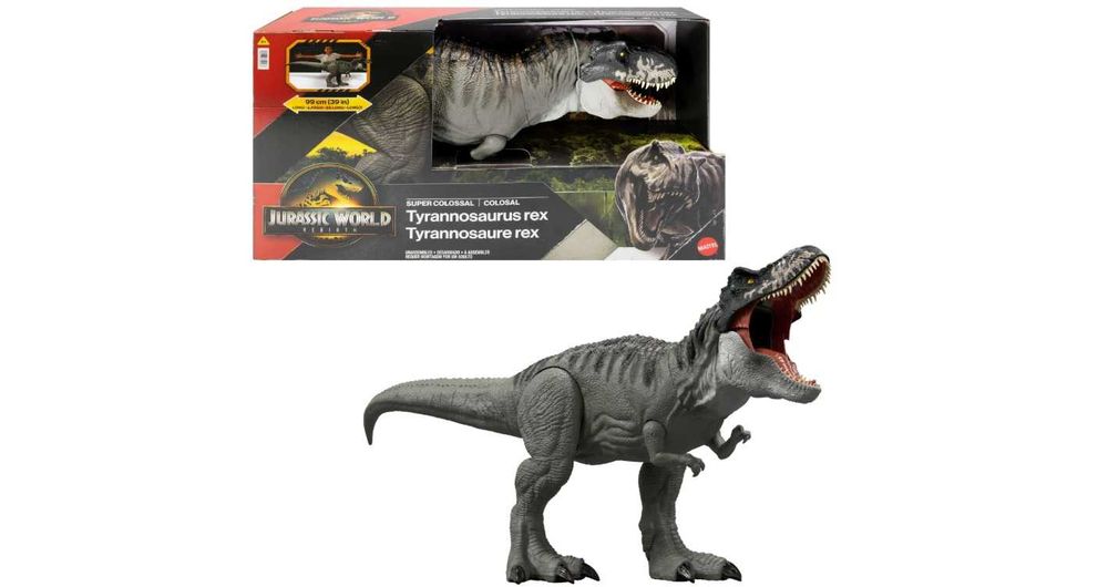 NOWA figurka dinozaura Jurassic World Colossal Tyrannosaur T-REX JGB52