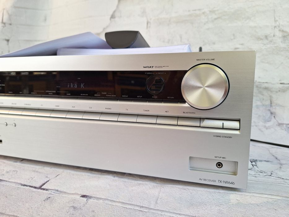 7.2 Onkyo TX-NR646 Wi-Fi BT Atmos DTS:X 4K60P Hi-Res Spotify