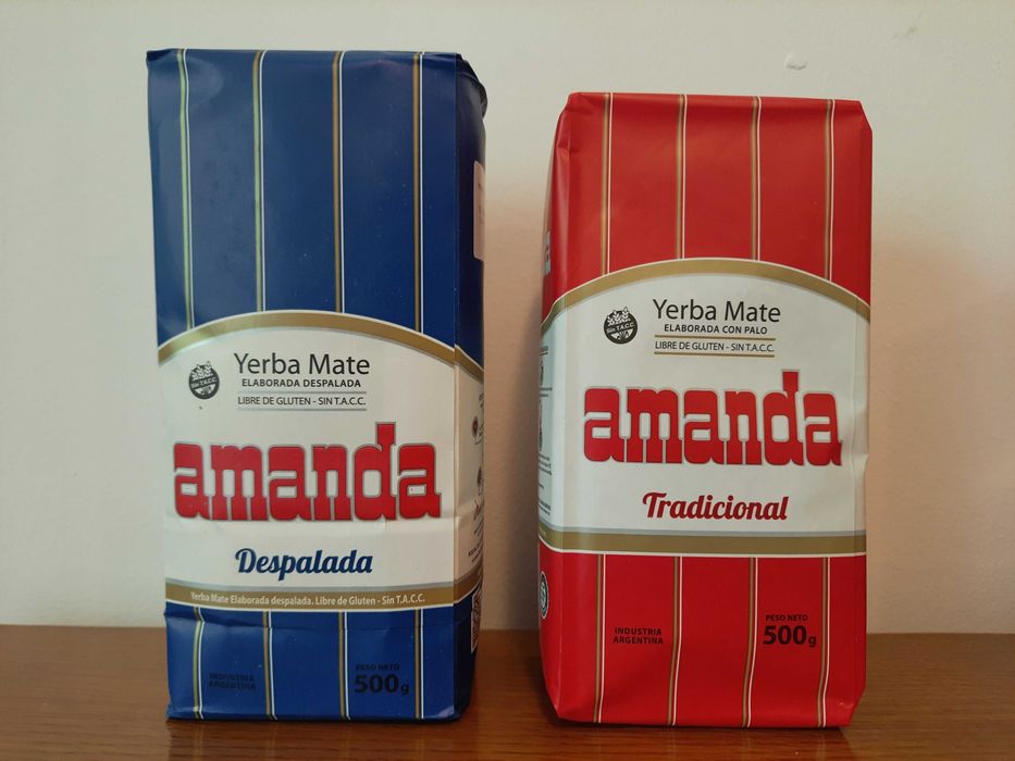 Yerba Mate Amanda - zestaw Tradicional + Despalada 2 x 500g