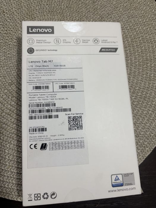 Tablet Lenovo 7cali