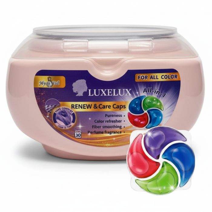 Kapsułki do Prania All-in-1 30 szt. Intensywne Kolory Miękkość Włókien