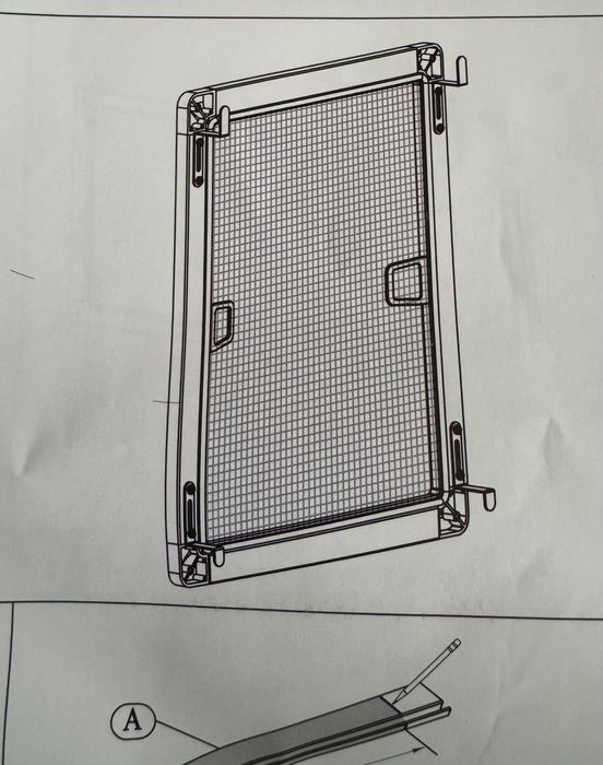 Moskitiera okienna ramkowa 100х120 сm