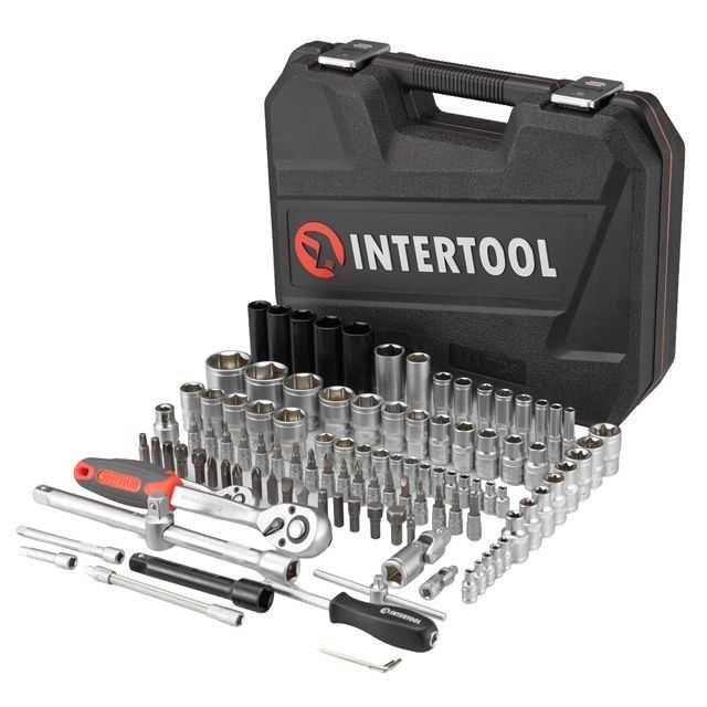 Набір інструментів 1/2" & 1/4" 111од, INTERTOOL ET-9111