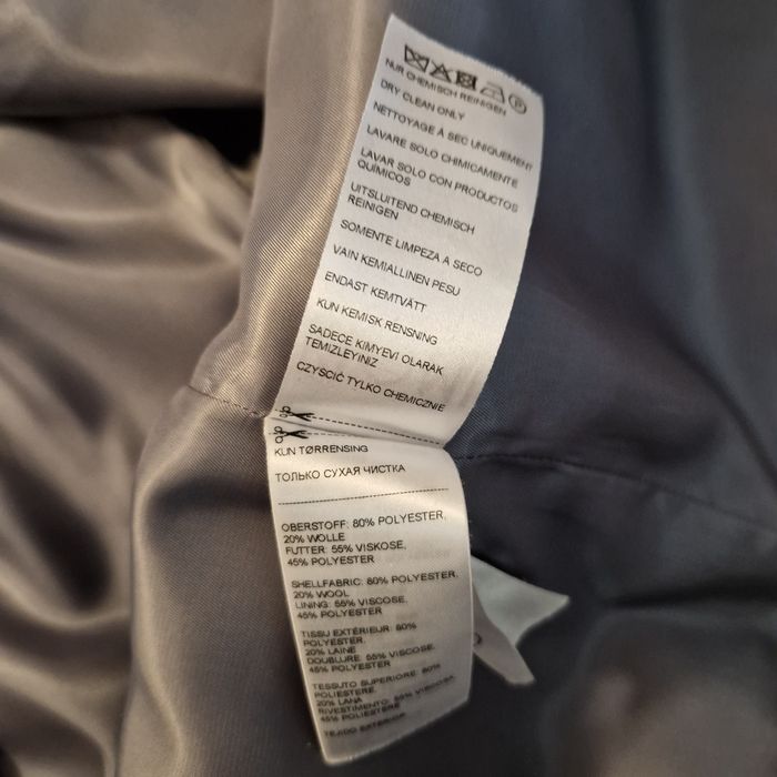 Szary płaszcz z wełną Kiomi M 38