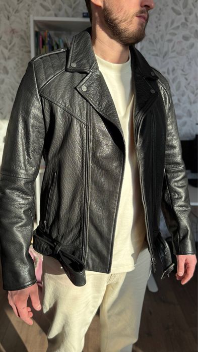 Шкіряна чоловіча куртка Hugo L