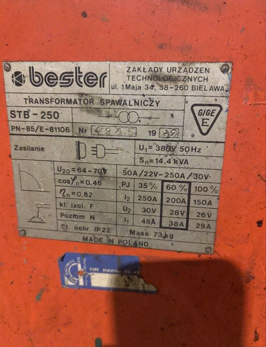 Spawarka bester STB-250