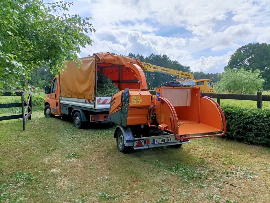 podnośnik koszowy 30m 42m frezowanie usuwanie korzeni Rębak koszenie