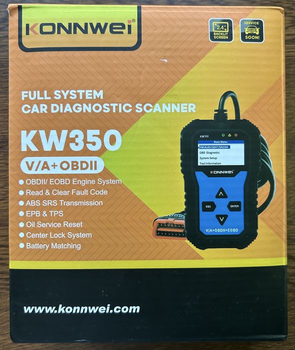 Skaner tester konnwei vag vw audi skoda seat abd esp check engine srs