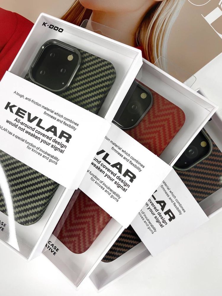 Чехол K-DOO Kevlar для IPhone 12 13 Pro Max Карбон Чохол: 900 грн ...