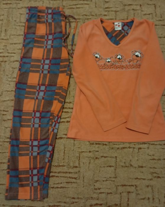 Домашній теплий костюм, комплект, тепла піжама