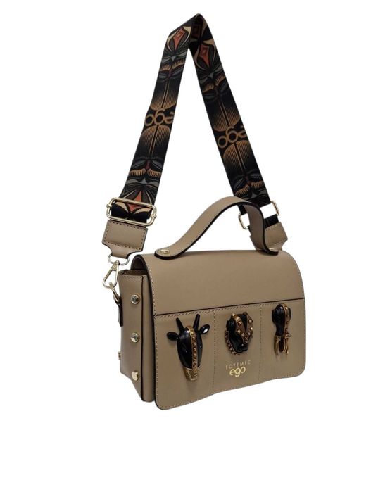 EGO Torebka azteckie cudo skóra naturalna taupe