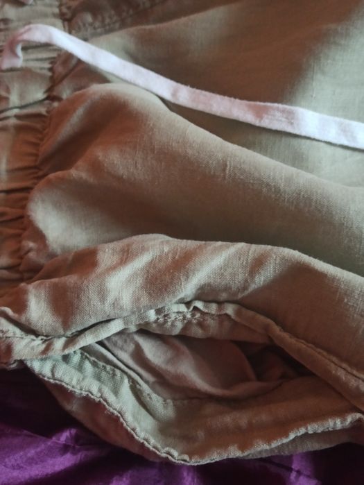 Lniane spodnie damskie rozmiar L