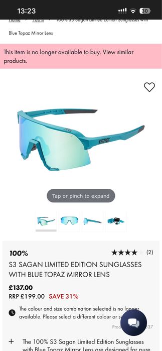 100% S3 SAGAN LIMITED edition