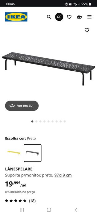 Suporte para monitor LÅNESPELARE