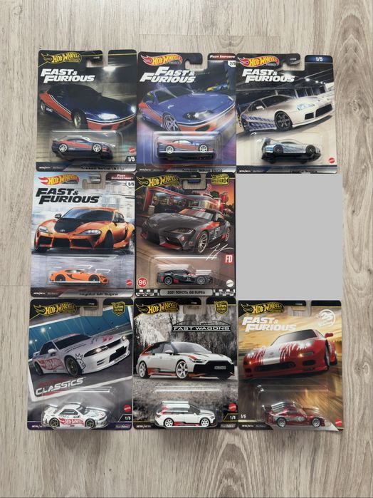 Hot Wheels Premium zestaw 8 modeli (w tym CHASE)
