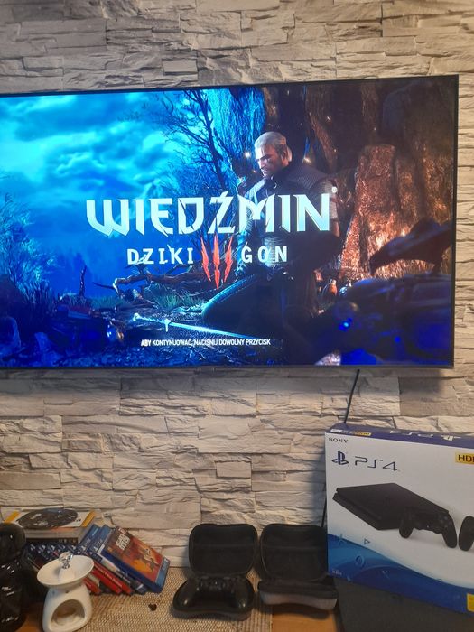 Konsola Sony Play Station 4 box 2 pady Wiedźmin dysk 1T