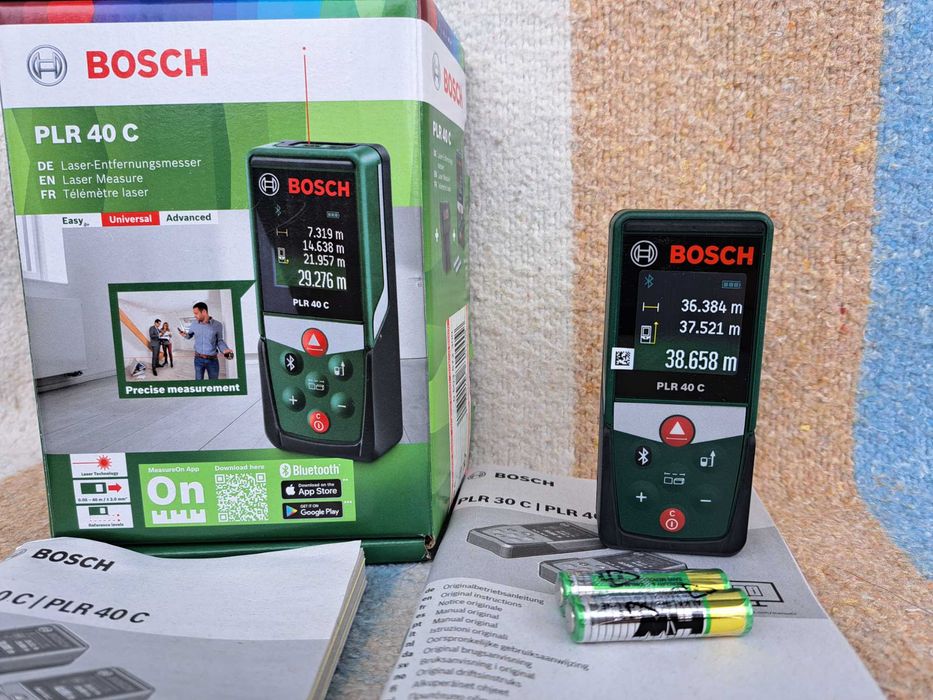 Bosch PLR 40 C Лазерний далекомір, рулетка