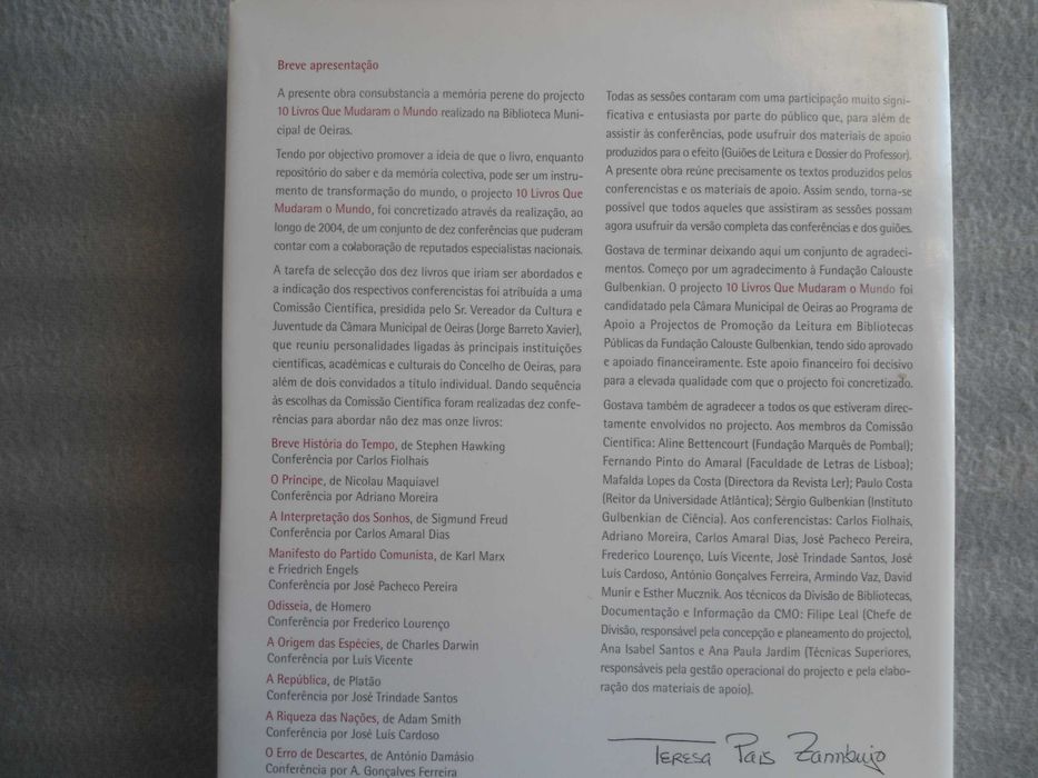 10 Livros que mudaram o mundo