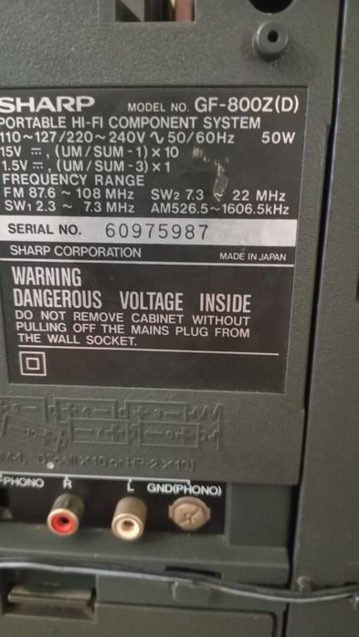 Продам Sharp gf 800