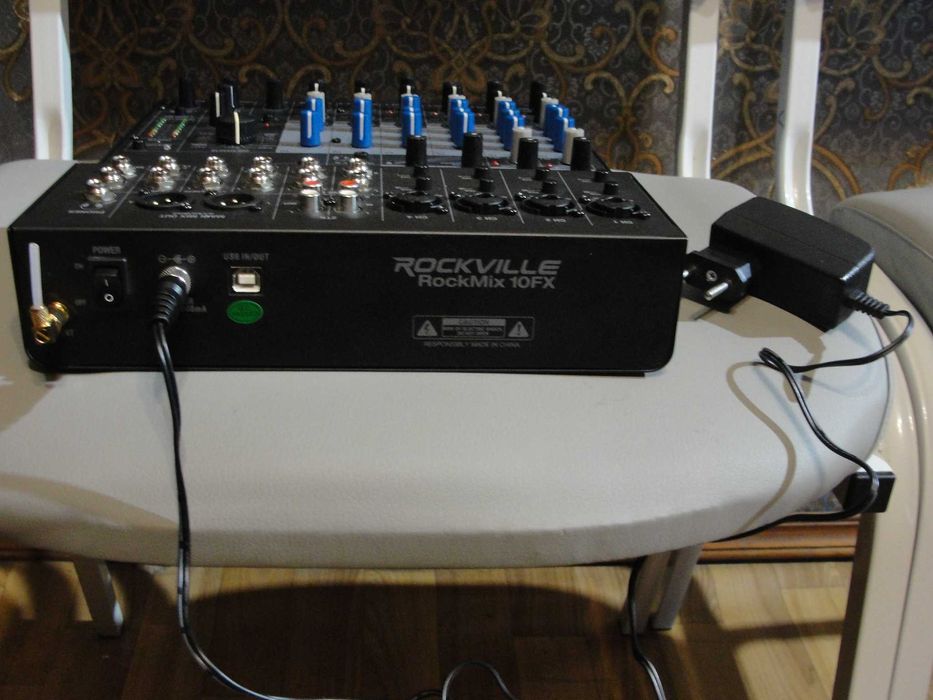 Мікшерський пульт Rocksville 10, блютуз, USB