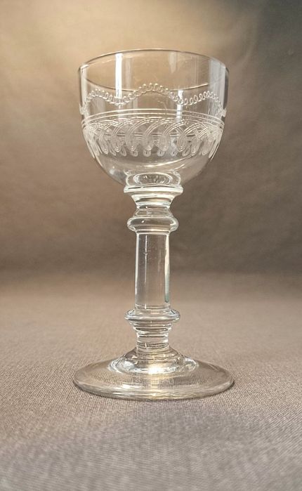 Рюмка царизм муха мушка 15мл пантография антикварное стекло