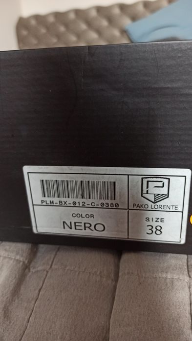Pako lorente czarne buty eleganckie męskie wizytowe półbuty pantofle