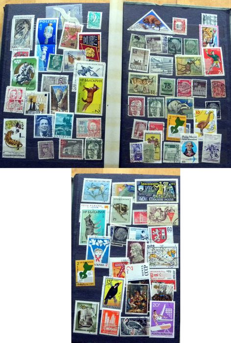 Klaser ze znaczkami, znaczki pocztowe A258