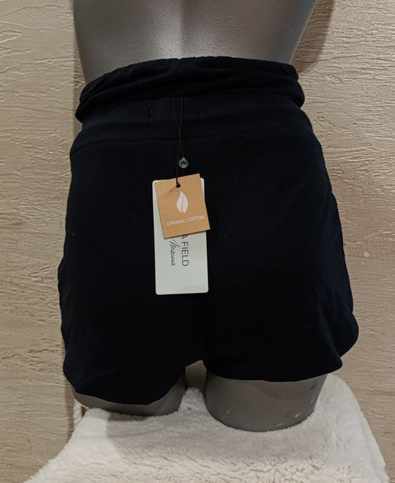 Nowe spodenki ciążowe S szorty spodnie 36 czarne dresowe Anna Field