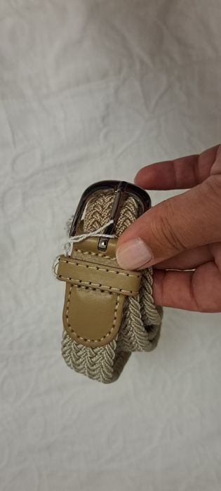 Cinto bege 80 cm com elástico