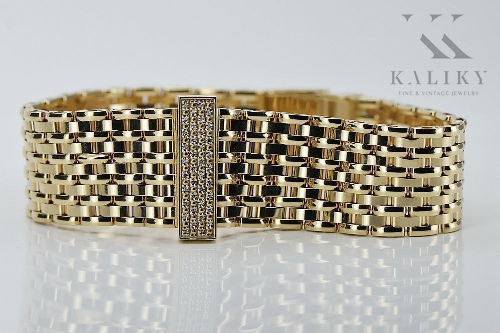 Złota bransoleta do zegarka z łącznikiem męska 14k 585 Gdańsk