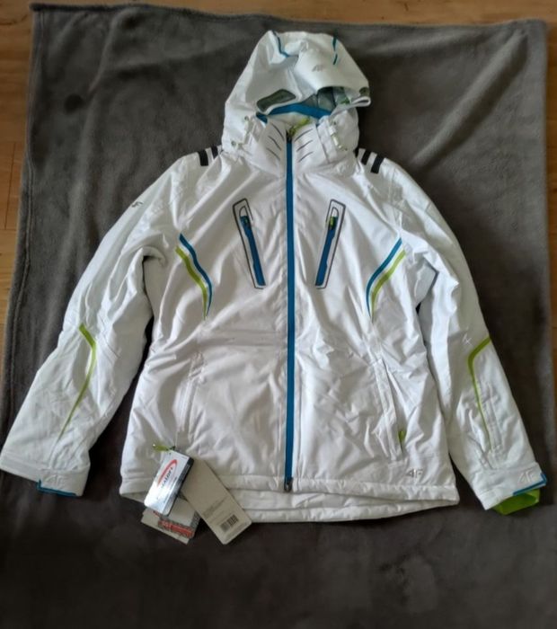 Kurtka biała narciarska 4F damska