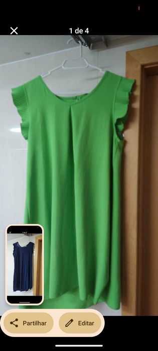 Vestido grávida  azul ou verde