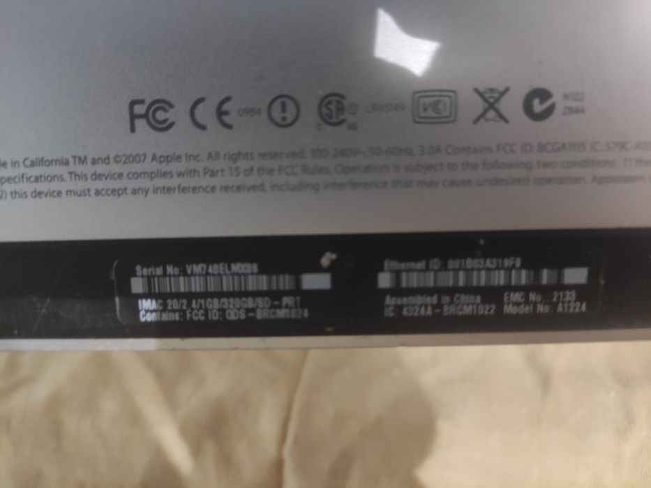 PC  apple iMAC 21 polegadas