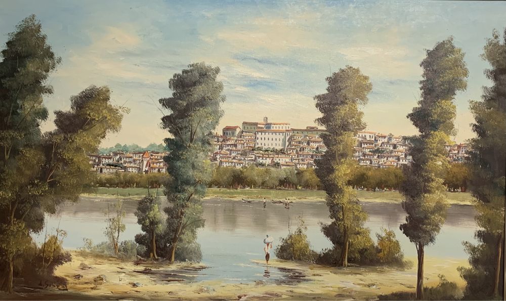 Pintura Original a óleo de Coimbra J. Sobral