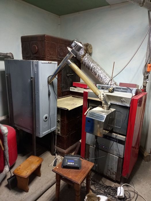 Факельная пеллетная горелка 20 Квт в пеллетный твердотопливный котел