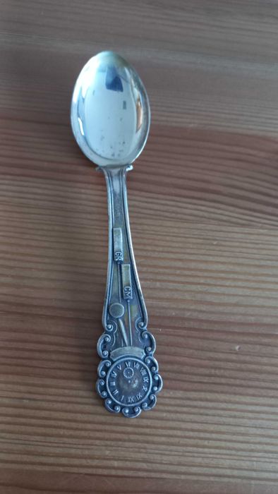 Colher em prata, antiga