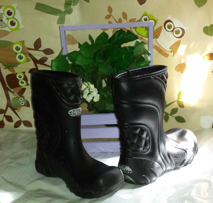 Детская обувь Демисезонные тёплые Резиновые сапоги Krofus размер 32