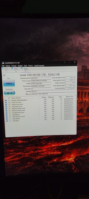 Lexar NS100 1TB, mały przebieg