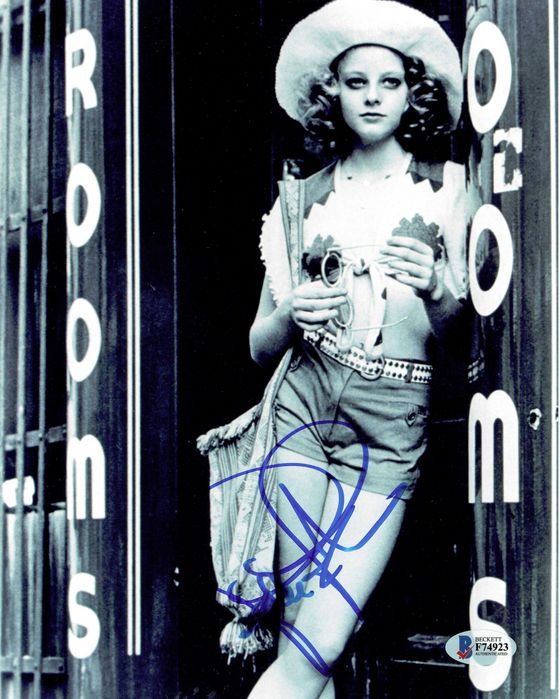 ! AUTOGRAF Jodie FOSTER fotografia 20x25 cm Certyfikat TAKSÓWKARZ