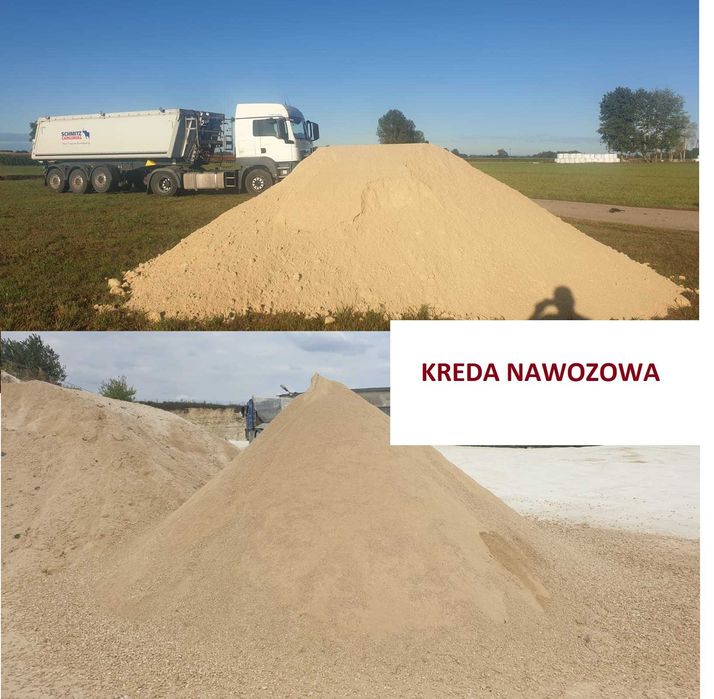Wapno Nawozowe Węglanowe ,Magnezowe, Kreda  -PROSTO Z KOPALNI !! SUCHE- LUZEM -TRANSPORT!