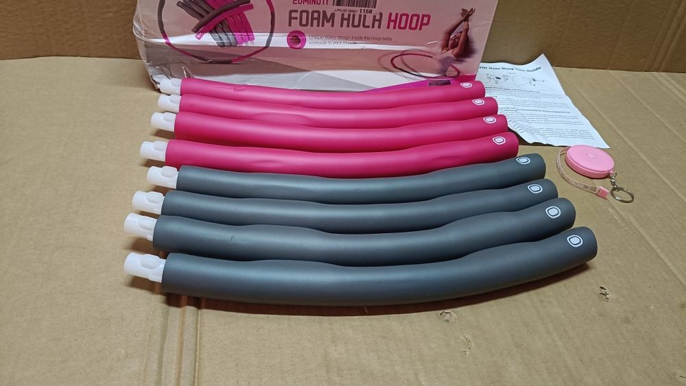 Hula Hoop 95 cm z wypustkami składana obręcz fitness