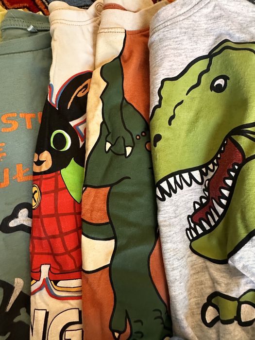 Ubrania dla chlopca rozmiar 98-110 koszulki, bluzy spodnie