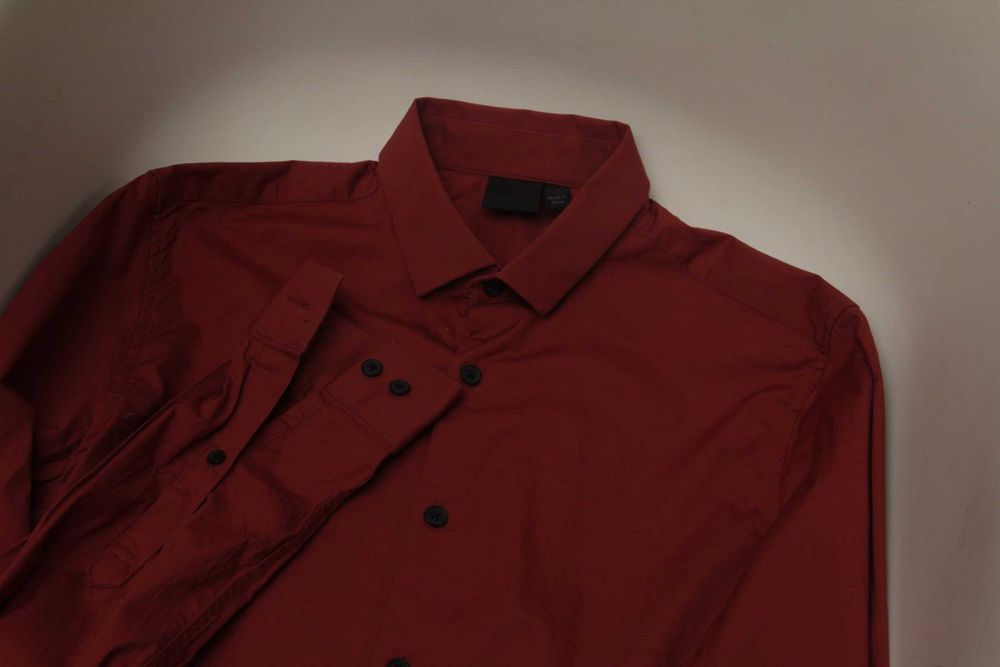 Asos рр S рубашка из хлопка и лайкры