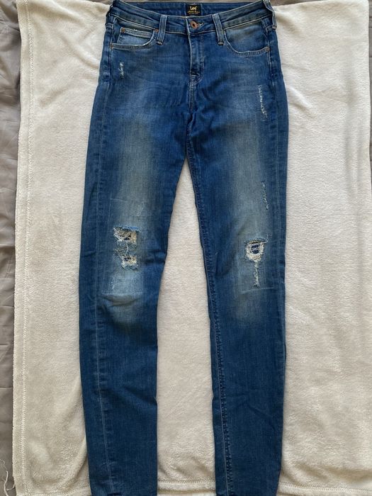 Jeansy skinny Lee z niskim stanem 36