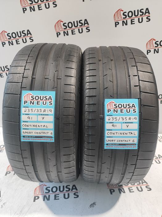 2 pneus semi novos 235-35R19 Continental - Oferta dos Portes