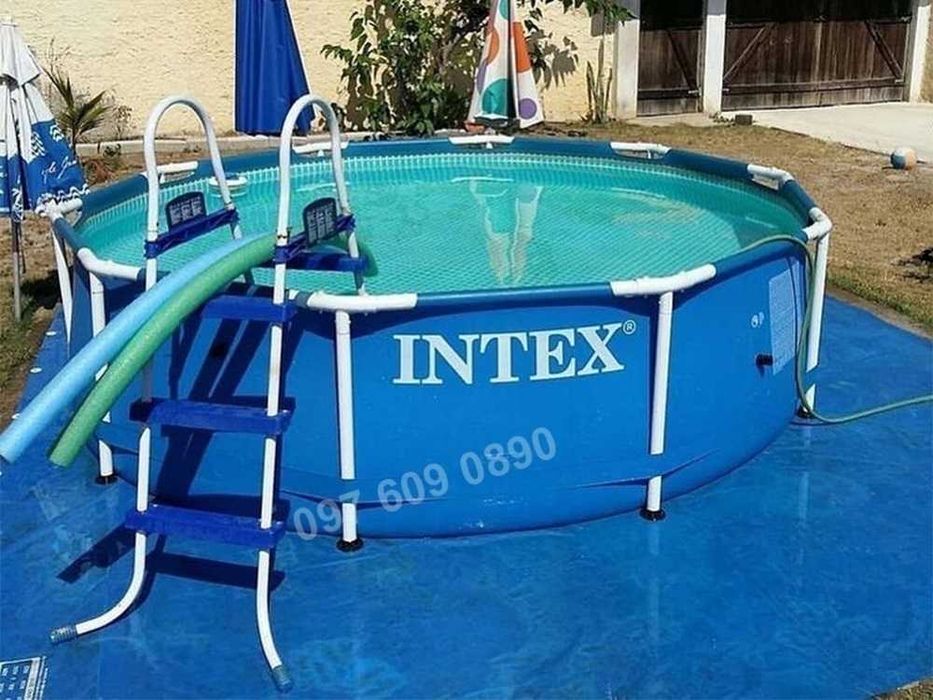 Басейн каркасний круглий для дітей та дорослих 305 x 76см Intex Нові