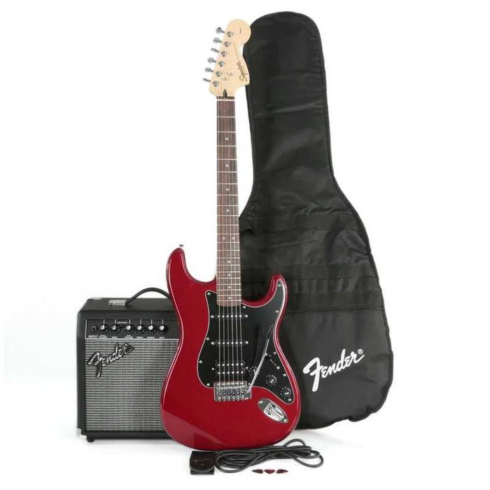 Guitarra Elétrica Fender Squier Stratocaster + Amplificador - Como Nova